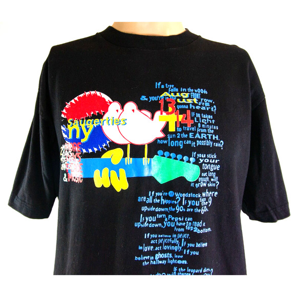 Woodstock Tour Band T-Shirt Vintage 1994 Pepsi Double Stitch Men's Size L - Picture 6 of 12